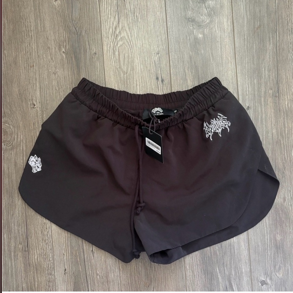 Darc Sport Black Athletic Shorts with White Graphic Accents
Without tags!